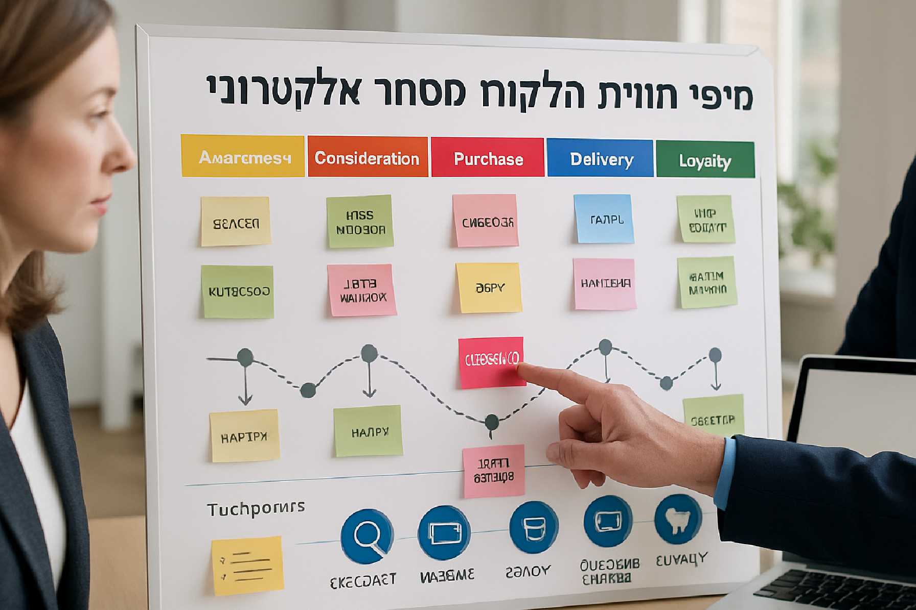 מיפוי חווית הלקוח בתהליך מסחר אלקטרוני