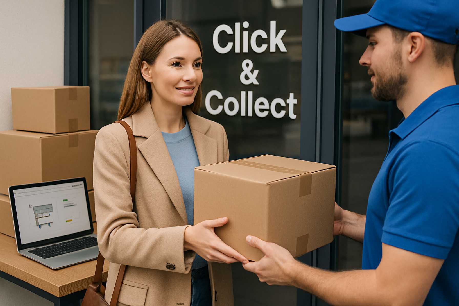 Click and Collect באתר מסחר אלקטרוני